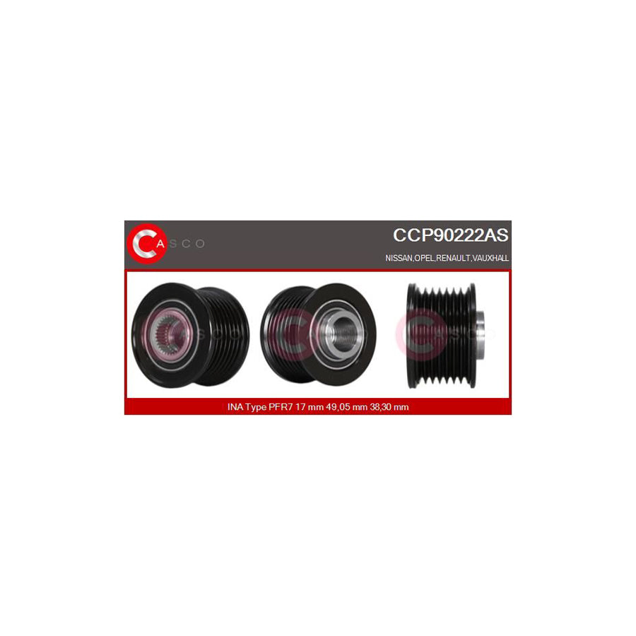 Casco Ccp90222As Pulley, Alternator