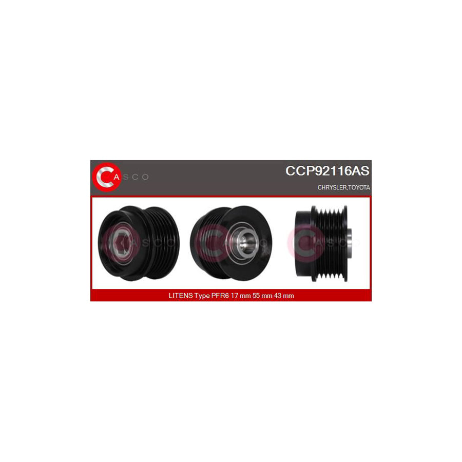 Casco Ccp92116As Pulley, Alternator