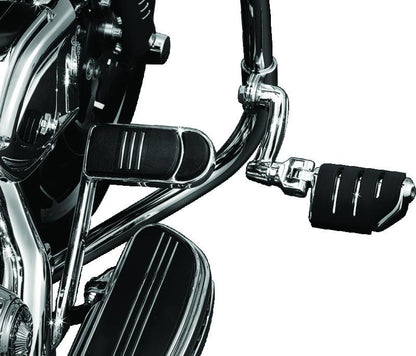 Kuryakyn Longhorn Trident Dually Offset Highway Pegs 1-1/4 in Clamp Chrome