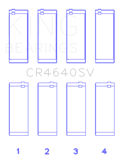 King Engine Bearings BMW B48A20B (Size 0.50) Connecting Rod Bearing Set (Set of 4)