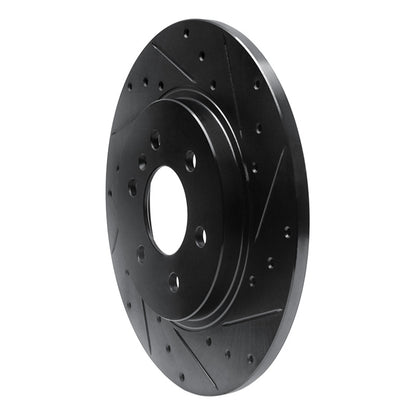 R1 Concepts R1 06-06 Buick TERRAZA Rear Right Drilled & Slotted Black Brake Rotor