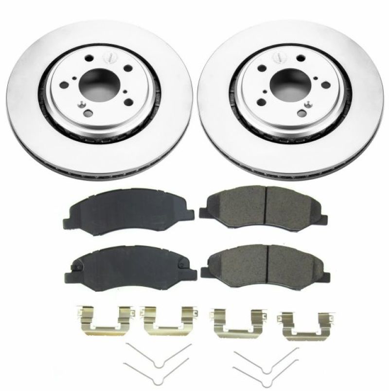 PowerStop Power Stop 18-19 Honda Odyssey Front Z17 Evolution Geomet Coated Brake Kit