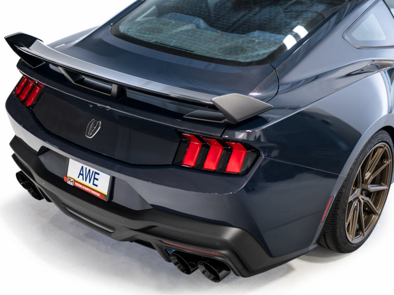 AWE Tuning AWE 2024 Ford Mustang Dark Horse S650 RWD SwitchPath Cat-Back Exhaust w/ Quad Diamond Black Tips