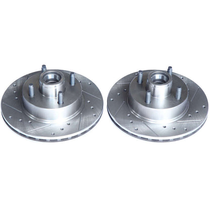 PowerStop Power Stop 1979 Ford Mustang Front Evolution Drilled & Slotted Rotors - Pair