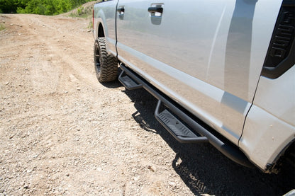 N-Fab Podium LG 99-16 Ford F-250/350 Super Duty Crew Cab - Tex. Black - 3in
