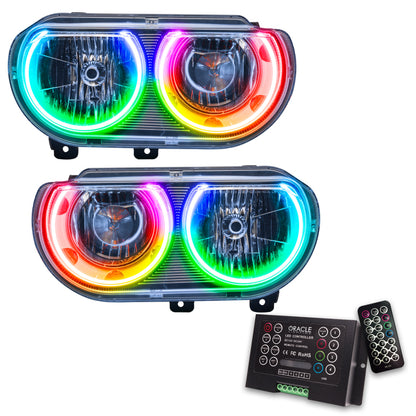 ORACLE Lighting Oracle 08-14 Dodge Challenger SMD HL (Non-HID) - ColorSHIFT w/ 2.0 Controller