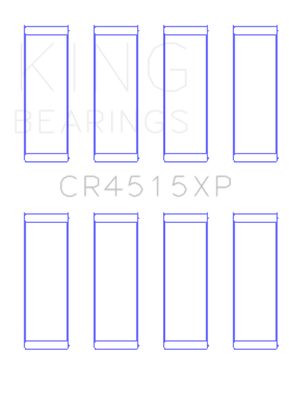 King Engine Bearings King Chrysler Ford  Mazda Duratec 121ci 2.0L 16v Connecting Rod Bearing Set - Set of 4