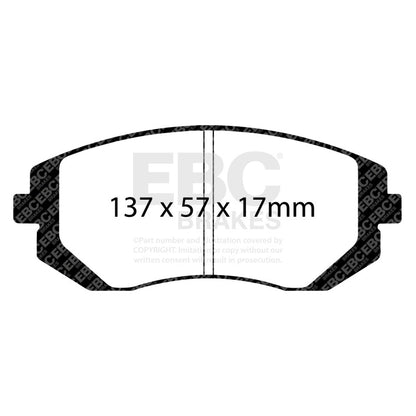 EBC Racing 2016+ Toyota 86/GR86 RP-X Front Brake Pads