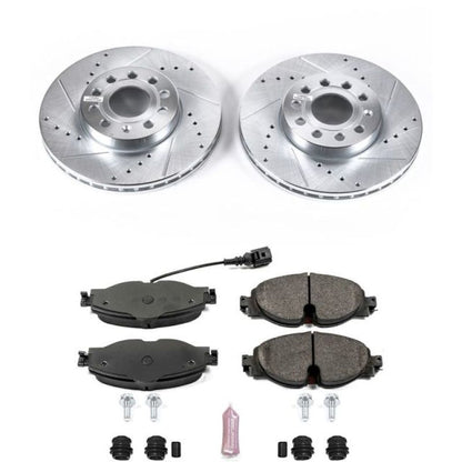 PowerStop Power Stop 15-18 Audi A3 Front Z23 Evolution Sport Brake Kit