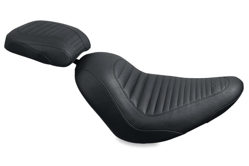 Mustang Motorcycle Mustang 06-17 Harley Softail Wide Tire (200mm) Tripper Solo Seat - Black