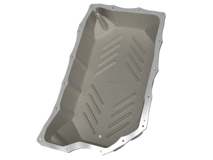 aFe 20-25 GM Diesel V8-6.6L L5P Transmission Pan w/ Machined Fins - Black