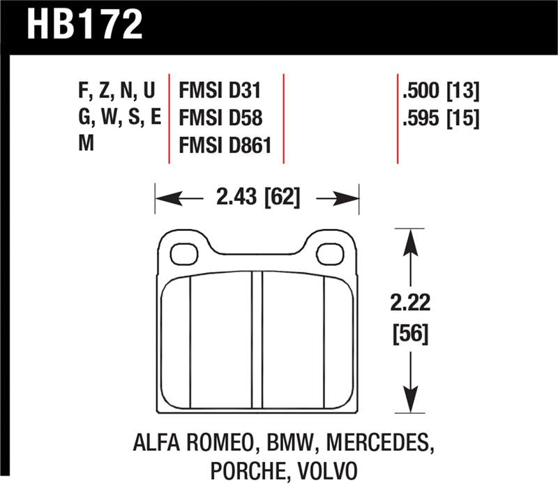 Hawk Performance Hawk HPS Street Brake Pads