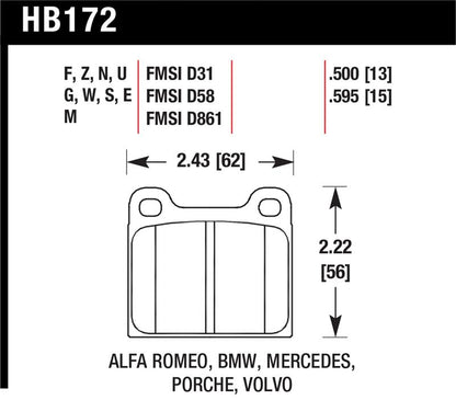Hawk Performance Hawk HPS Street Brake Pads