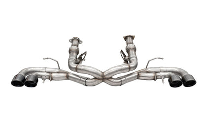 CORSA Performance Corsa 2020-25 Corvette C8 3in Xtreme Cat-Back Exhaust 4.5in Black Quad Tips - Deletes stock AFMValve