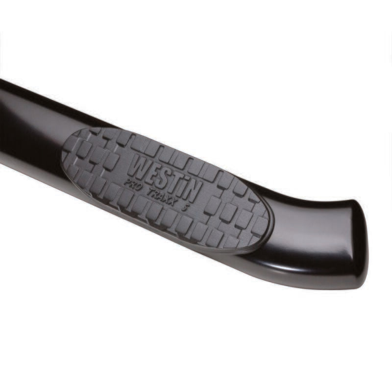 Westin 2007-2018 Chevy Silverado 2500/3500 Crew Cab PRO TRAXX 5 WTW Oval Nerf Step Bars - Black