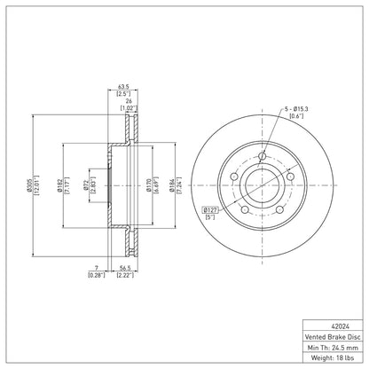 DFC 99-04 Jeep Grand Cherokee Front Brake Rotor