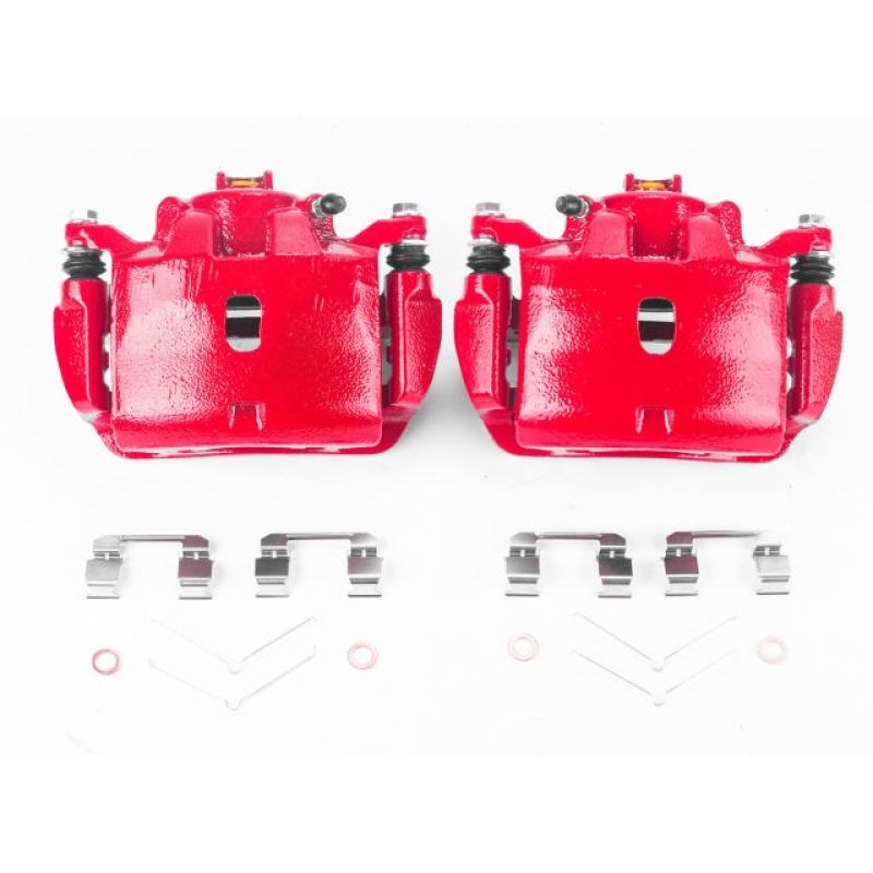 PowerStop Power Stop 13-15 Acura ILX Front Red Calipers w/Brackets - Pair