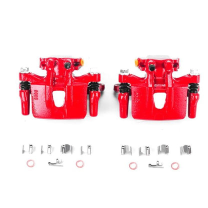 PowerStop Power Stop 04-08 Mitsubishi Endeavor Rear Red Calipers w/Brackets - Pair
