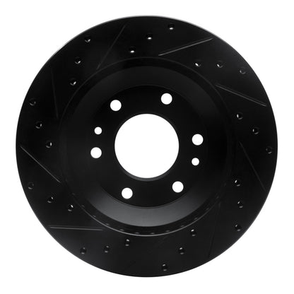 R1 Concepts R1 02-05 Buick Rainier Front Right Drilled & Slotted Black Brake Rotor