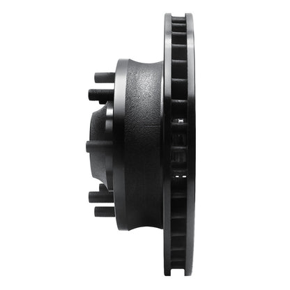 R1 Concepts R1 71-95 Chevrolet C20 Pickup Front Right Drilled & Slotted Black Brake Rotor