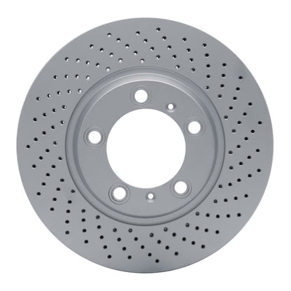 DFC 99-23 Porsche 911 Right Front Drilled Hi-Carbon Alloy Geomet Coated Rotor
