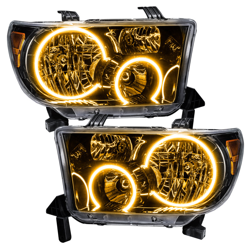 ORACLE Lighting Oracle 07-11 Toyota Tundra Pre-Assembled Headlights - Black Housing - w/o Controller