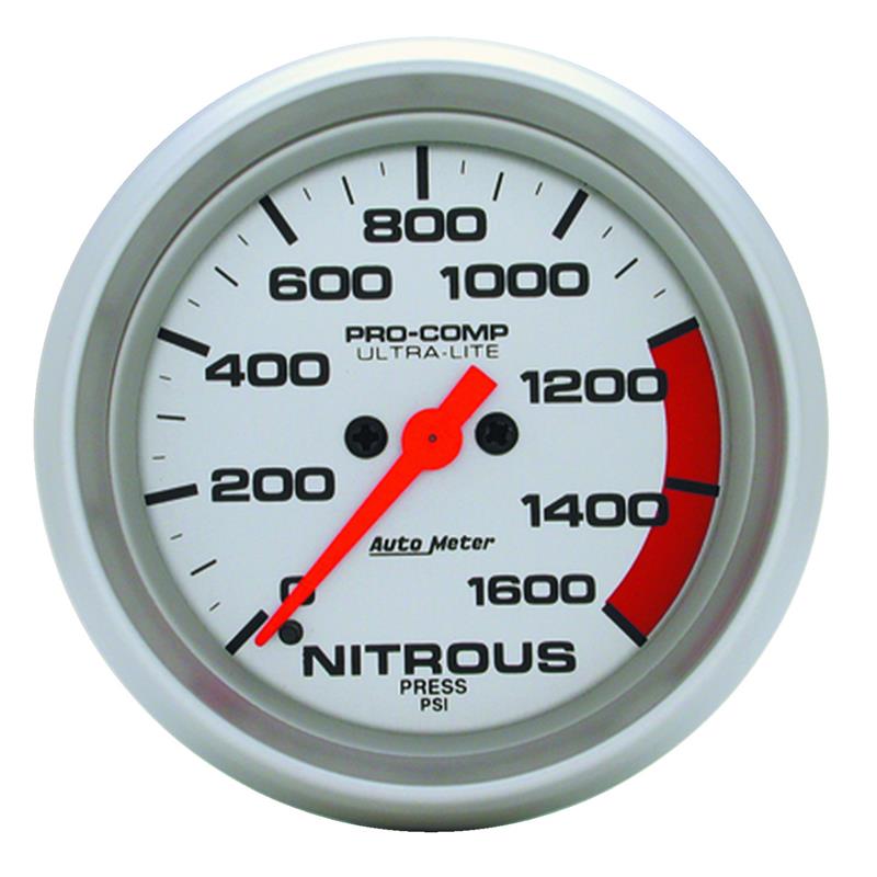 Autometer Ultra-Lite 2-5/8in 1600PSI Nitrous Pressure Gage