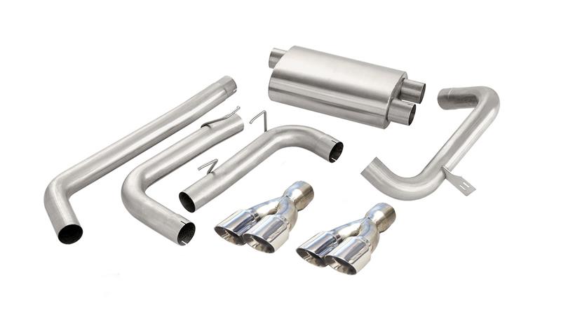CORSA Performance Corsa 1998-2002 Chevrolet Camaro Convertible Z28 5.7L V8 LS1 Polished Sport Cat-Back Exhaust