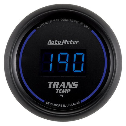Autometer 52.4mm Black Digital Trans Temperature Gauge