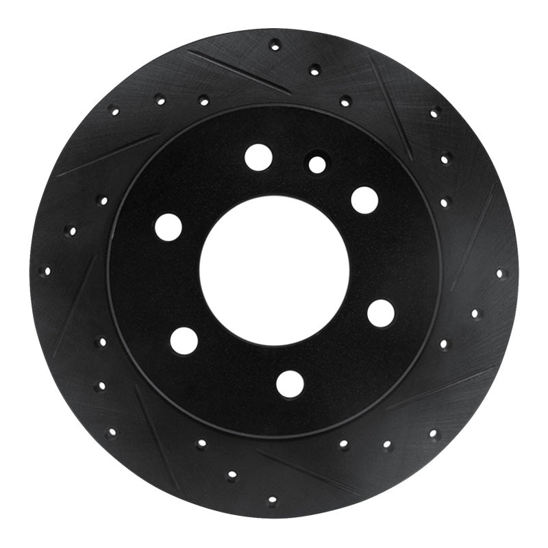 R1 Concepts R1 06-18 Dodge Sprinter 2500 Rear Right Drilled & Slotted Black Brake Rotor