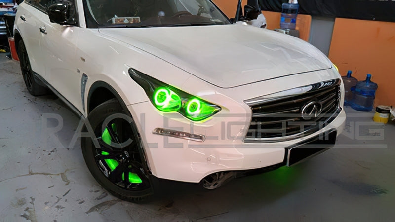 ORACLE Lighting Oracle Infiniti QX70 09-15 Halo Kit - ColorSHIFT w/ BC1 Controller