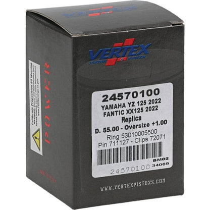 Vertex Pistons Vertex Piston 2023 Fantic Motor XE 125 125cc +1.00mm Oversized Cast Replica Piston Kit