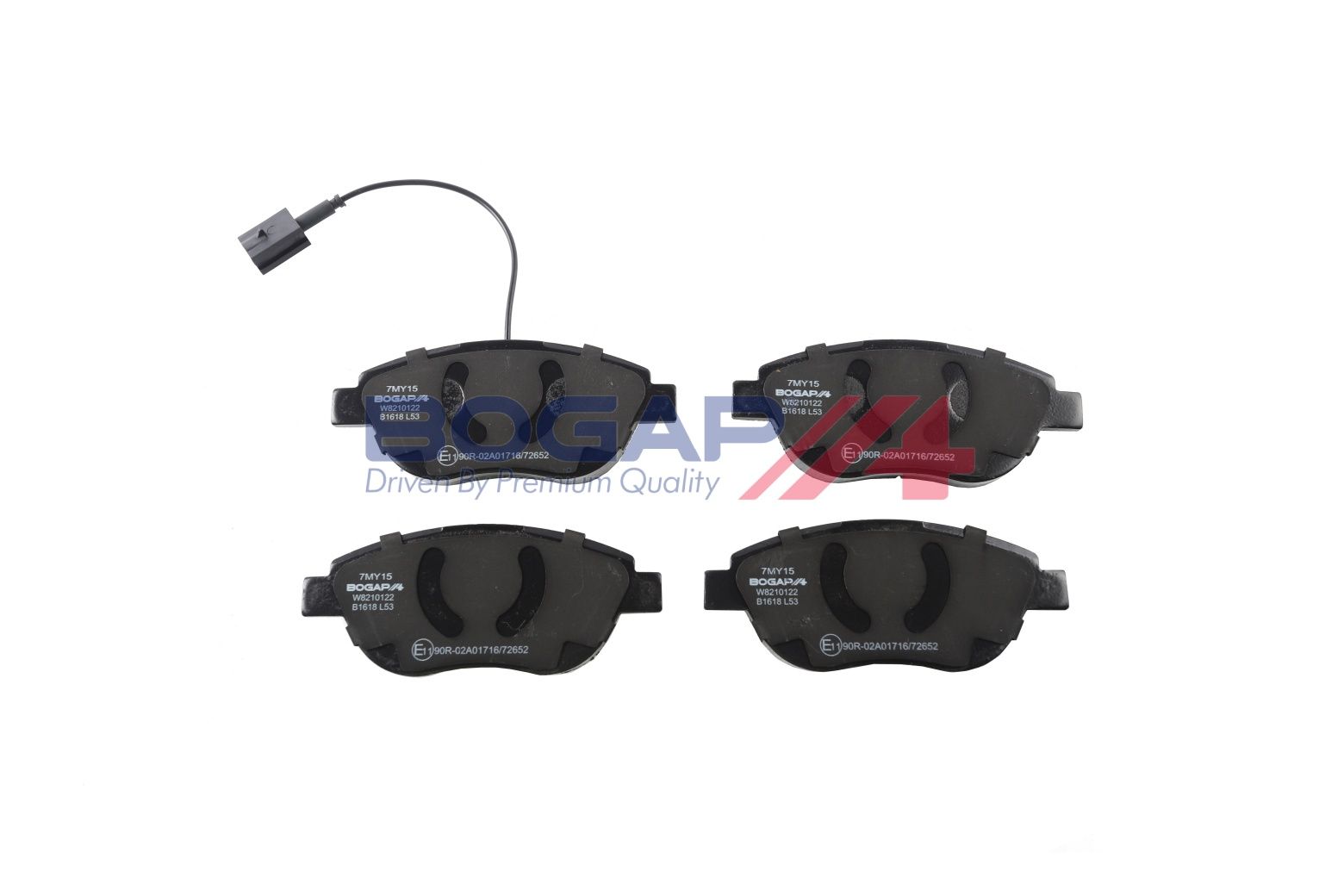 BOGAP W8210122 Brake Pad Set, Disc Brake