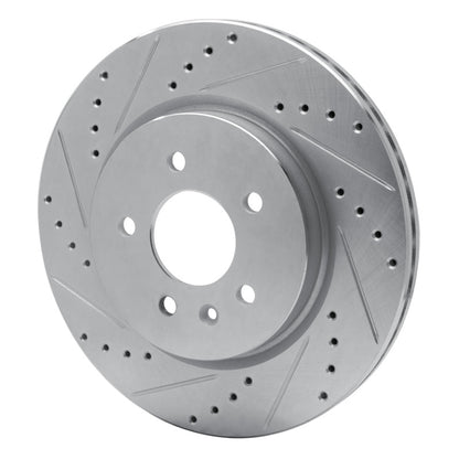 R1 Concepts R1 16-20 Buick Regal Sportback Rear Left Drilled & Slotted Silver Brake Rotor