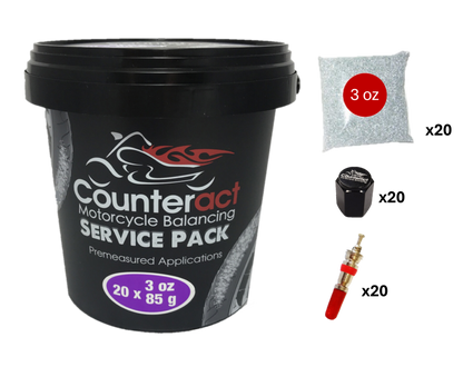 Counteract Motorcycle Balance Beads Shop Service Bucket: 20 packs - 3oz bags