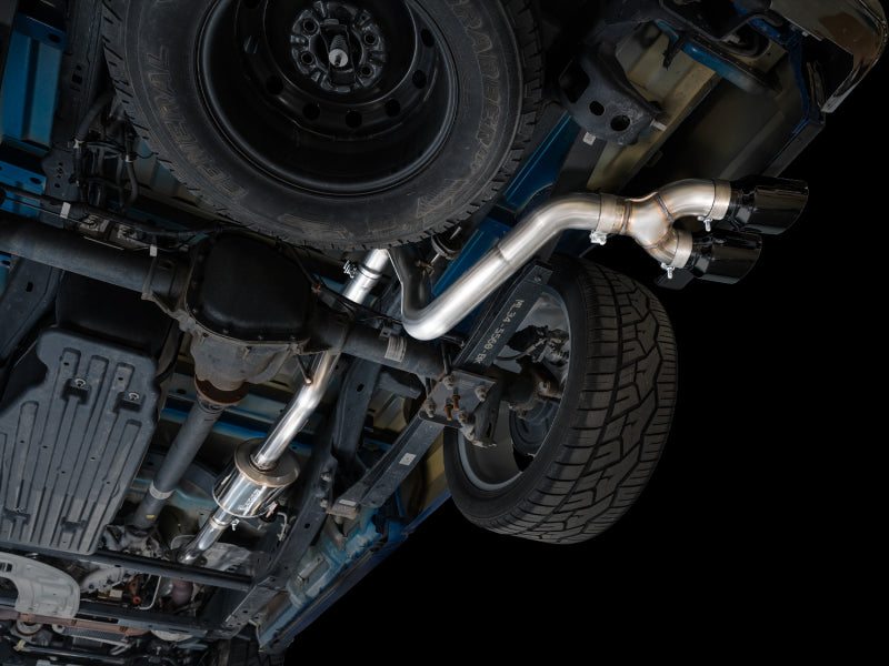 AWE Tuning AWE 21-25 Ford F150 (14th Gen Reg Cab) Cat-Back Exhaust - 4.5in Dual Side Exit Diamond Black Tips