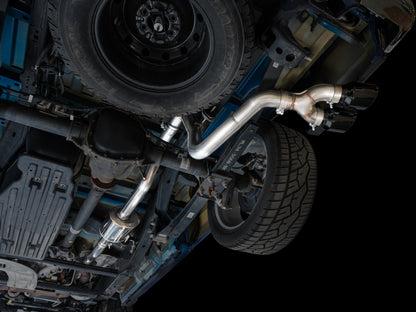 AWE Tuning AWE 21-25 Ford F150 (14th Gen Reg Cab) Cat-Back Exhaust - 4.5in Dual Side Exit Diamond Black Tips