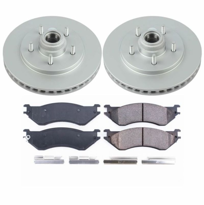 PowerStop Power Stop 97-00 Ford Expedition Front Z17 Evolution Geomet Coated Brake Kit