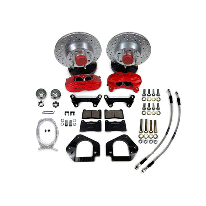Baer Brakes 64-72 Buick Skylark 11in SS4 Int Hub Front SDZ Brake Kit - Hugger Orange