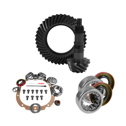 Yukon Gear & Axle Yukon Gear 8.8in Ford 3.73 Rear Ring & Pinion Install Kit 2.99in OD Axle Bearings and Seals