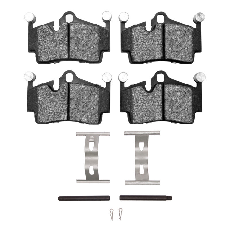 R1 Concepts R1 05-23 Porsche 718 Boxster Rear Semi Met Pads & Hardware Kit