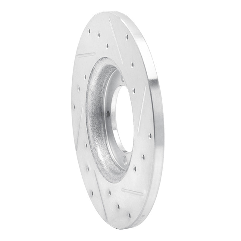 R1 Concepts R1 78-83 Dodge COLT Front Left Drilled & Slotted Silver Brake Rotor