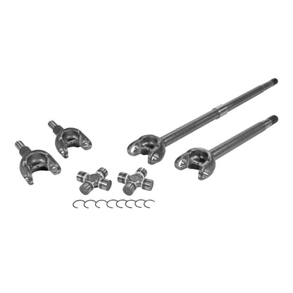 Yukon Gear & Axle Yukon Gear Front 4340 Chromoly Axle Kit For Jeep JL Dana 30 27 Spline FAD Del. w/1350 (7166) Joints