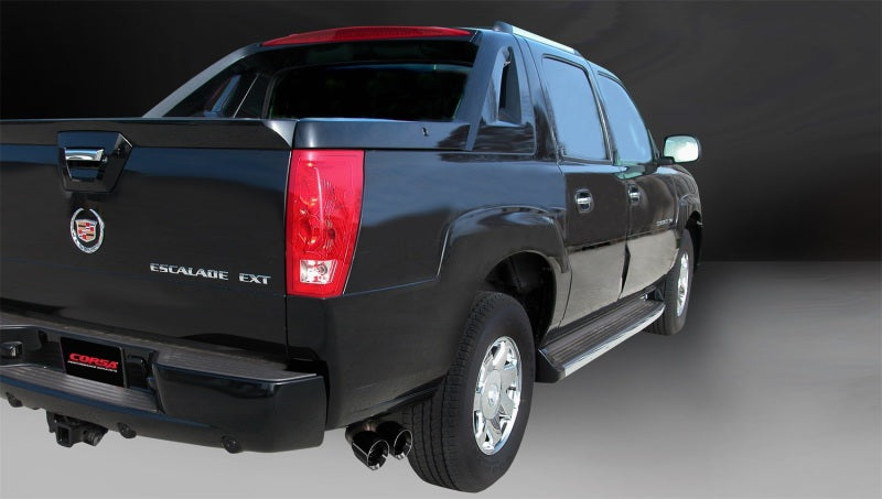 CORSA Performance Corsa 2002-2006 Cadillac Escalade 6.0L V8 3in Cat-Back Single Side w Twin 4in Black Pro-Series Tips