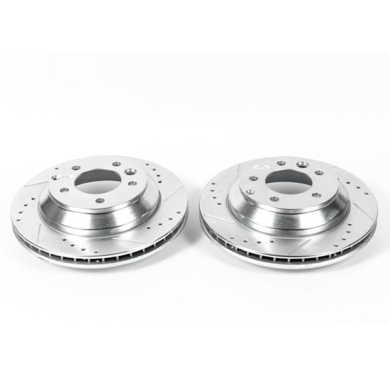 PowerStop Power Stop 07-15 Audi Q7 Rear Evolution Drilled & Slotted Rotors - Pair