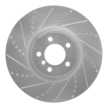 R1 Concepts R1 10-12 Land Rover Range Rover Front Left Drilled & Slotted Silver Brake Rotor