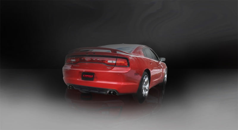 CORSA Performance Corsa 11-14 Dodge Charger R/T 5.7L V8 Black Sport Cat-Back Exhaust