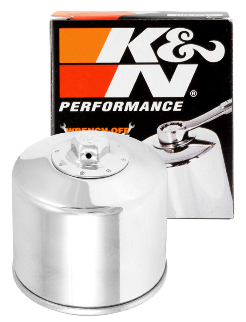 K&N Engineering K&N Oil Filter Powersports Canister Chrome