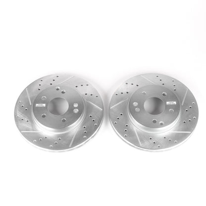 PowerStop Power Stop 99-00 Mercedes-Benz C230 Front Evolution Drilled & Slotted Rotors - Pair