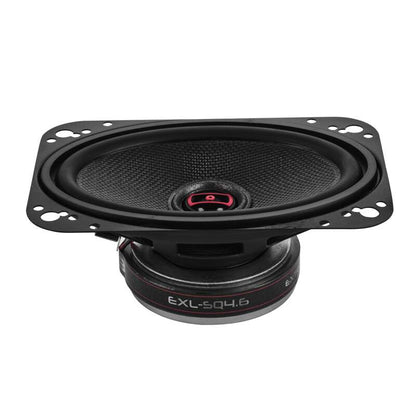 DS18 4x6in 60 Watts RMS 3 ohm 2-Way Coaxial Speakers And Component System w/ Fiberglass Cone